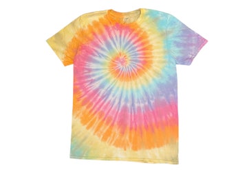 Bright Rainbow Tie Dye Tee Shirt