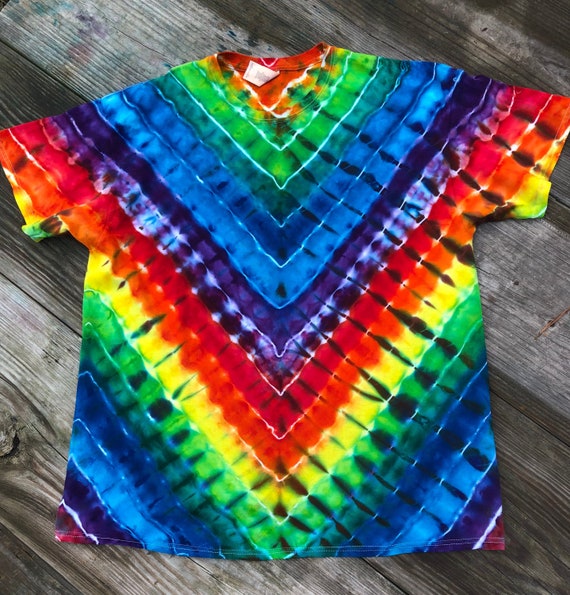 Rainbow Tie Dye Shirt - Etsy