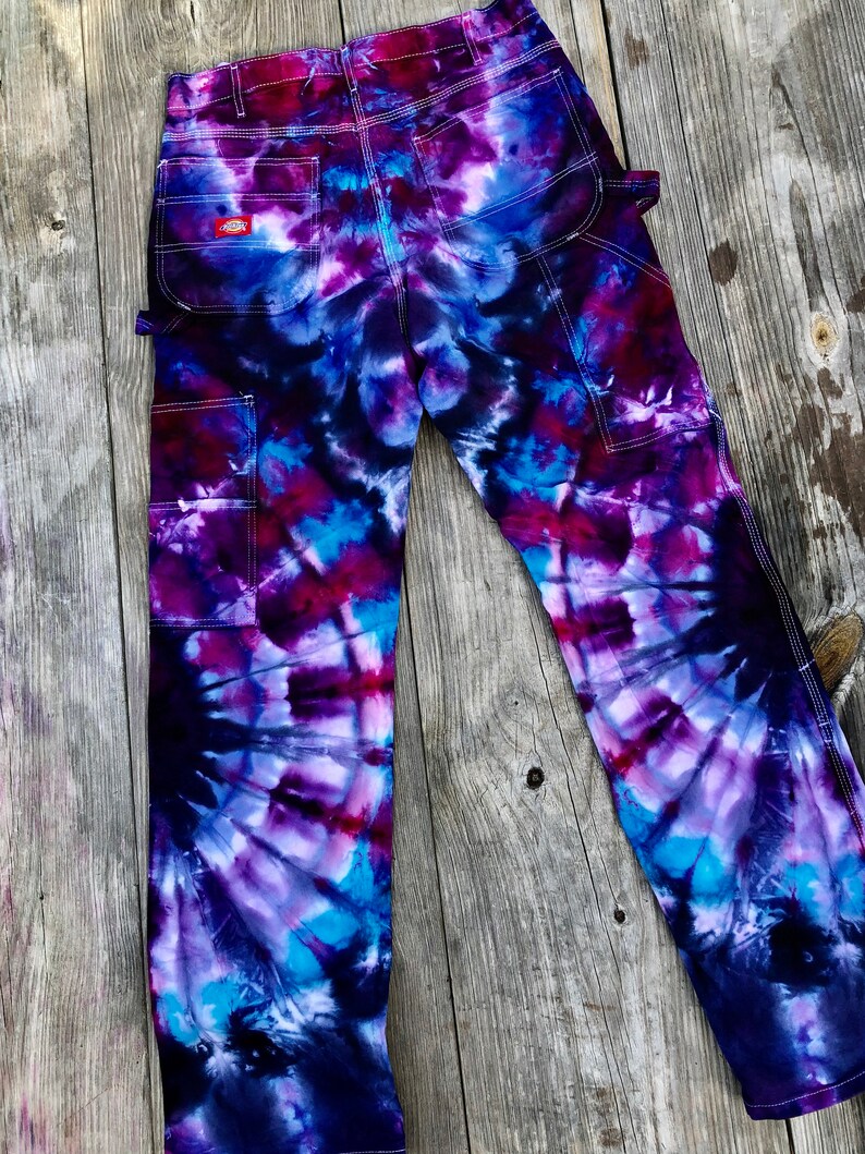 Dickie's Relaxed Fit Iced Dye Tie Dye Painter's Pants - Etsy