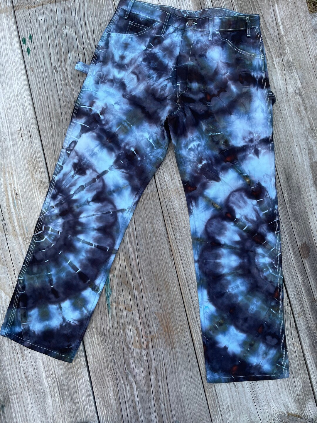 Dickie's Relaxed Fit Iced Dye Tie Dye Painter's Pants - Etsy