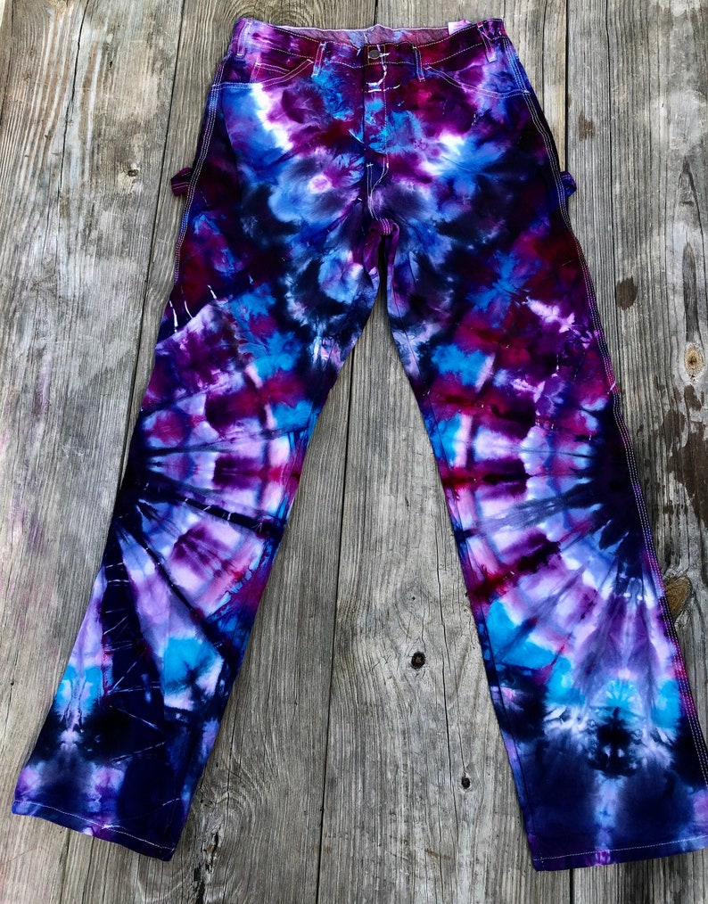 Dickie's Relaxed Fit Iced Dye Tie Dye Painter's Pants - Etsy