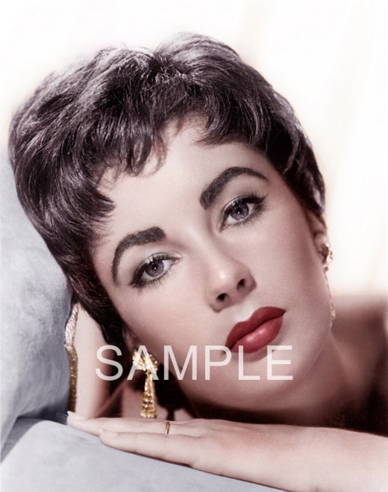 fabric art quilt block - elizabeth taylor - hollywood movie star - cotton -