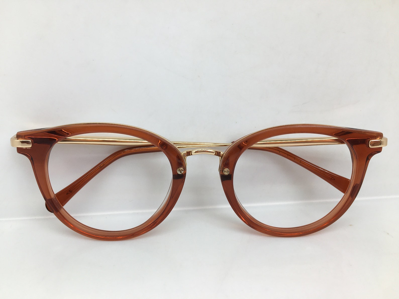 P3 shape gold eyeglasses frame Etsy