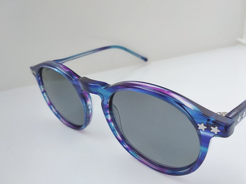 VINTAGE P3 oversized cobalt blue mottle eyeglasses SUNGLASSES Etsy