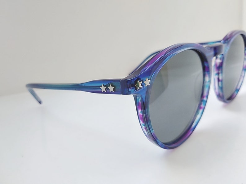 VINTAGE P3 oversized cobalt blue mottle eyeglasses SUNGLASSES Etsy