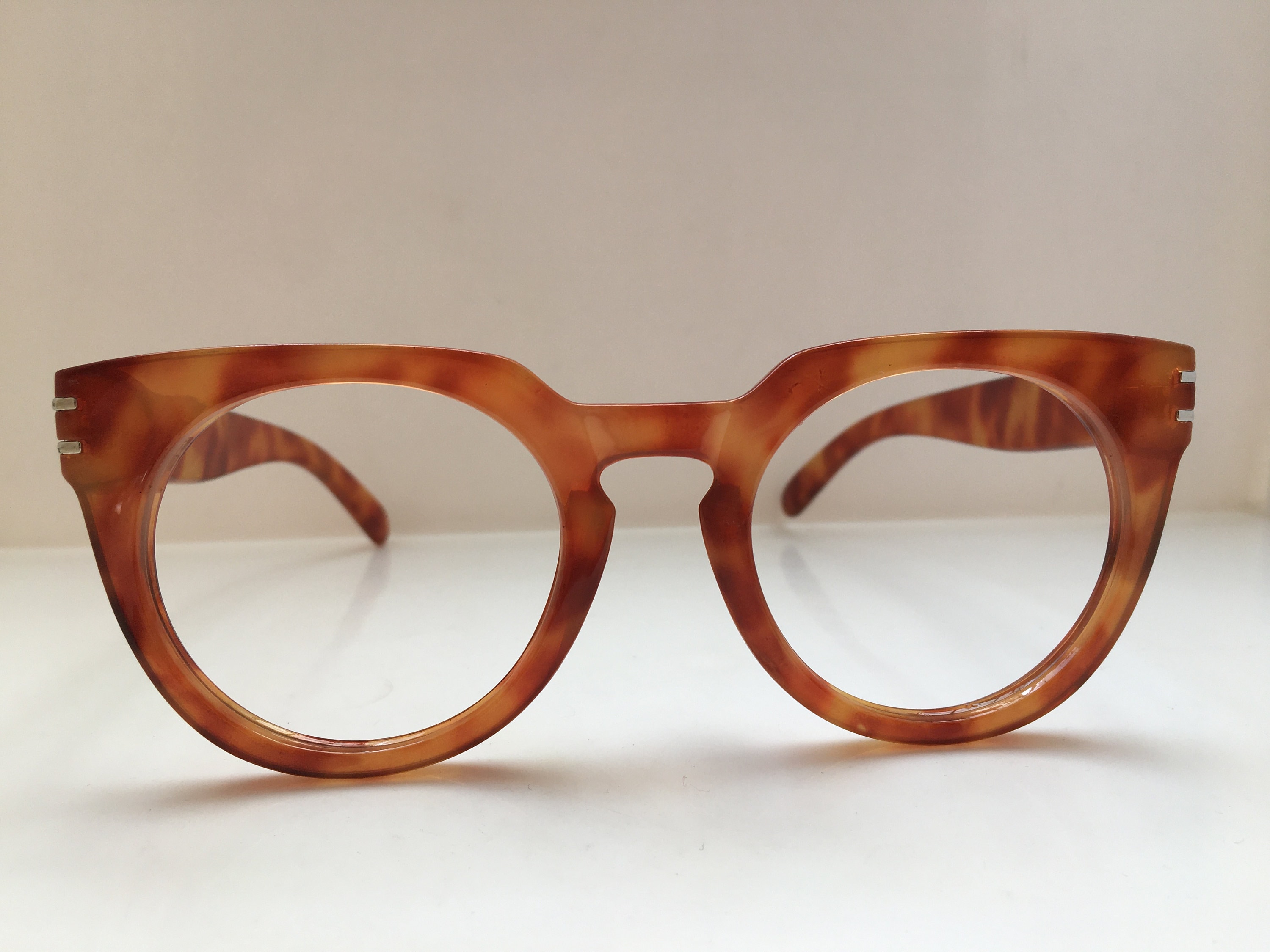 Handmade acetate keyhole bridge eyeglasses frame new old stock Etsy