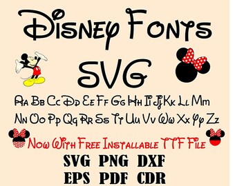 Download Free Mickey Font Svg Etsy SVG Cut Files