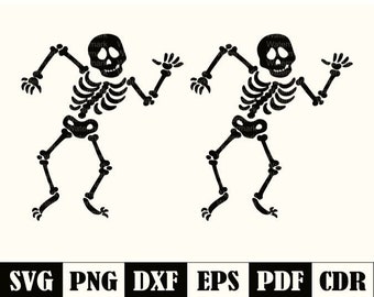 Dancing Skeleton Svg Etsy