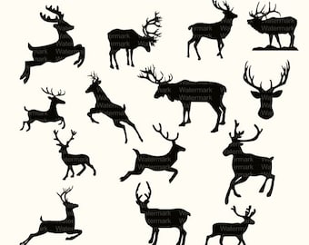 Download Reindeer Svg File Etsy