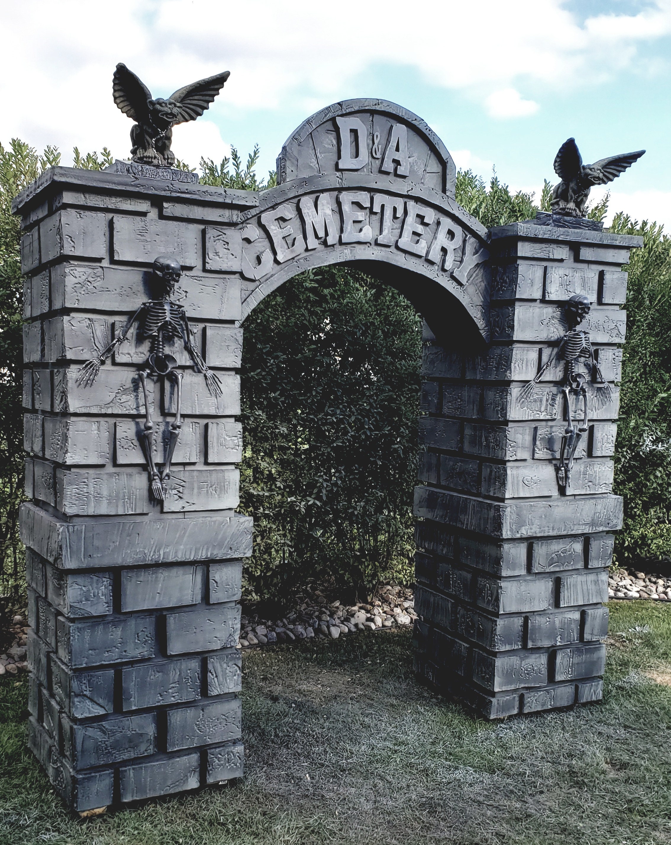 HUGE Cemetery Entrance Halloween Prop Yard Decoration Etsy Canada