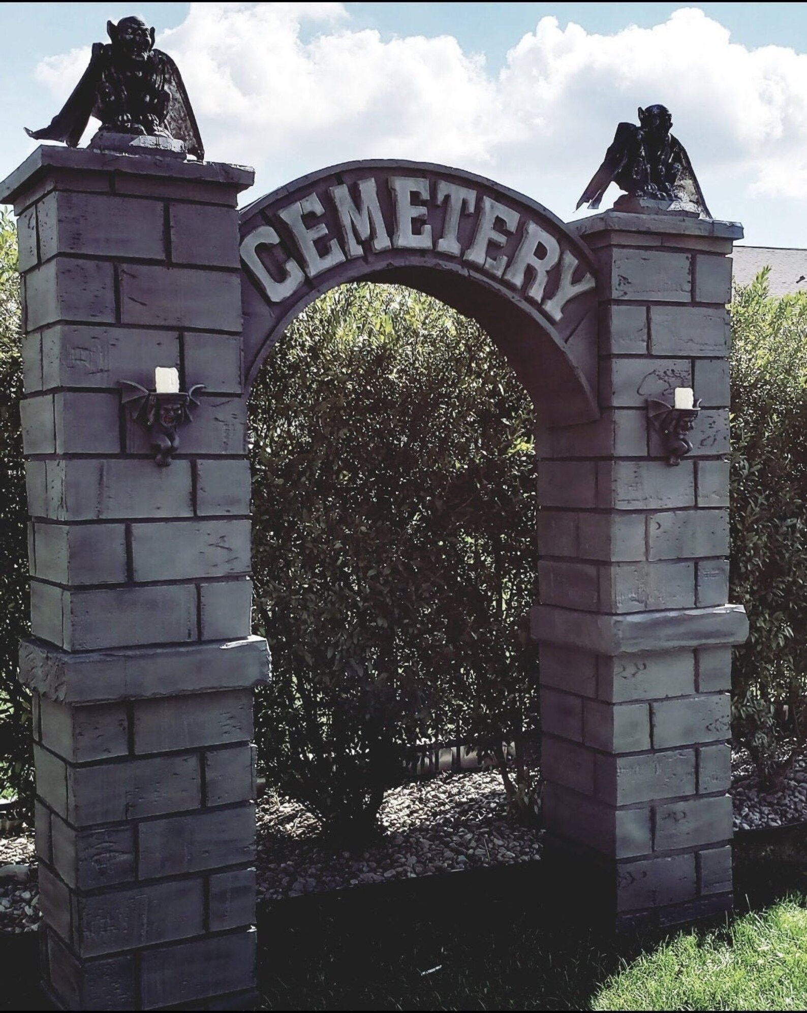 HUGE Cemetery Entrance Halloween Prop Yard Decoration Prop Etsy