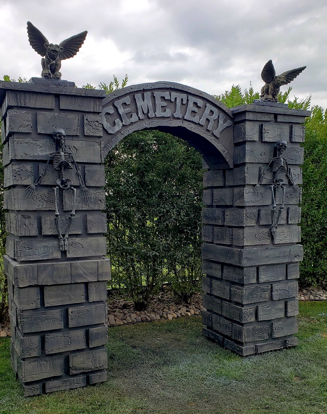 HUGE Cemetery Entrance Halloween Prop Yard Decoration Etsy Canada