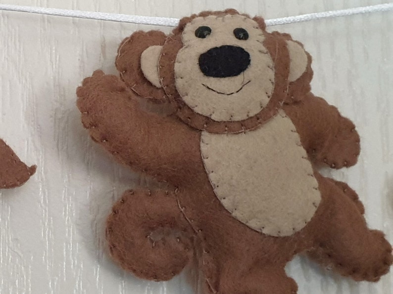 Jungle Nursery Decor Felt Jungle Garland Nursery Decor Etsy