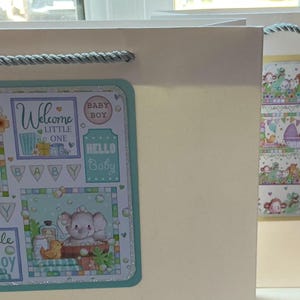 Borsa regalo fatta a mano - Amici della giungla - Tifer - Giraffa - Ippopotamo - Borsa regalo - Neonato - Baby shower - Elefante - Scimmia - Congratulazioni - Borsa regalo personalizzata