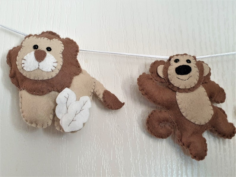 Jungle Nursery Decor Felt Jungle Garland Nursery Decor Etsy