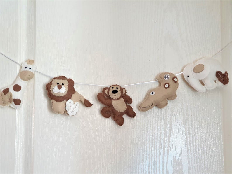 Jungle Nursery Decor Felt Jungle Garland Nursery Decor Etsy