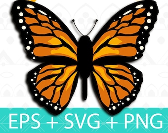 3D Monarch Butterfly Print File | Butterfly Cut File | Butterfly Vector Set | Layered Butterfly SVG | Butterfly Files for Cricut | Cut File