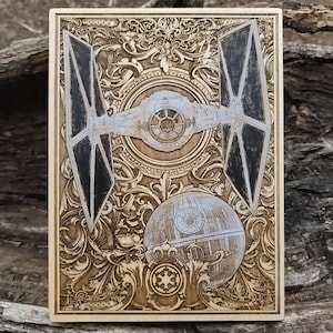 Regalo de aniversario de madera personalizado: regalo de 5 años para hombres, esposos, novios, nerds, bodas o inauguración de casa - Tamaño A5