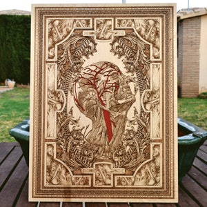 Doctor Medical School Graduation Gift for Her / Him, Med Grad Personalized Anatomical Artwork, Doctor Thank You Gift - Woodcut A3 Size