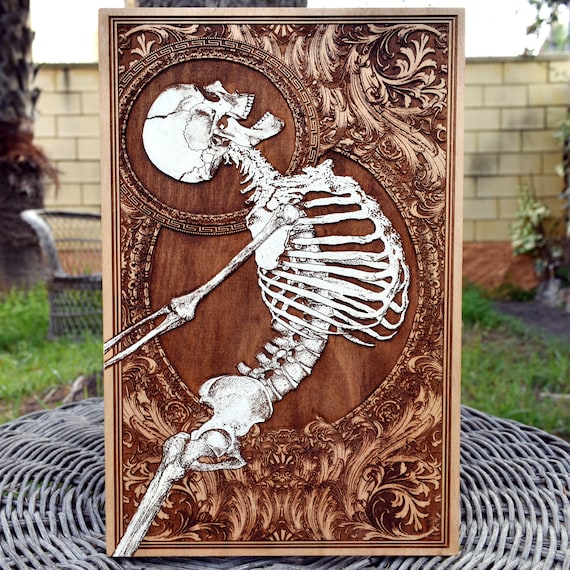 Skeleton - Laser Cut Out Unfinished Wood Craft Shape PPL112 Skeleton - Laser Cut Out Unfinished Wood Craft Shape PPL112