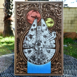 Regalo personalizado de madera para 5.º aniversario de bodas, regalo geek para él, esposo o novio, ideas de regalo para nerds - Tamaño A4