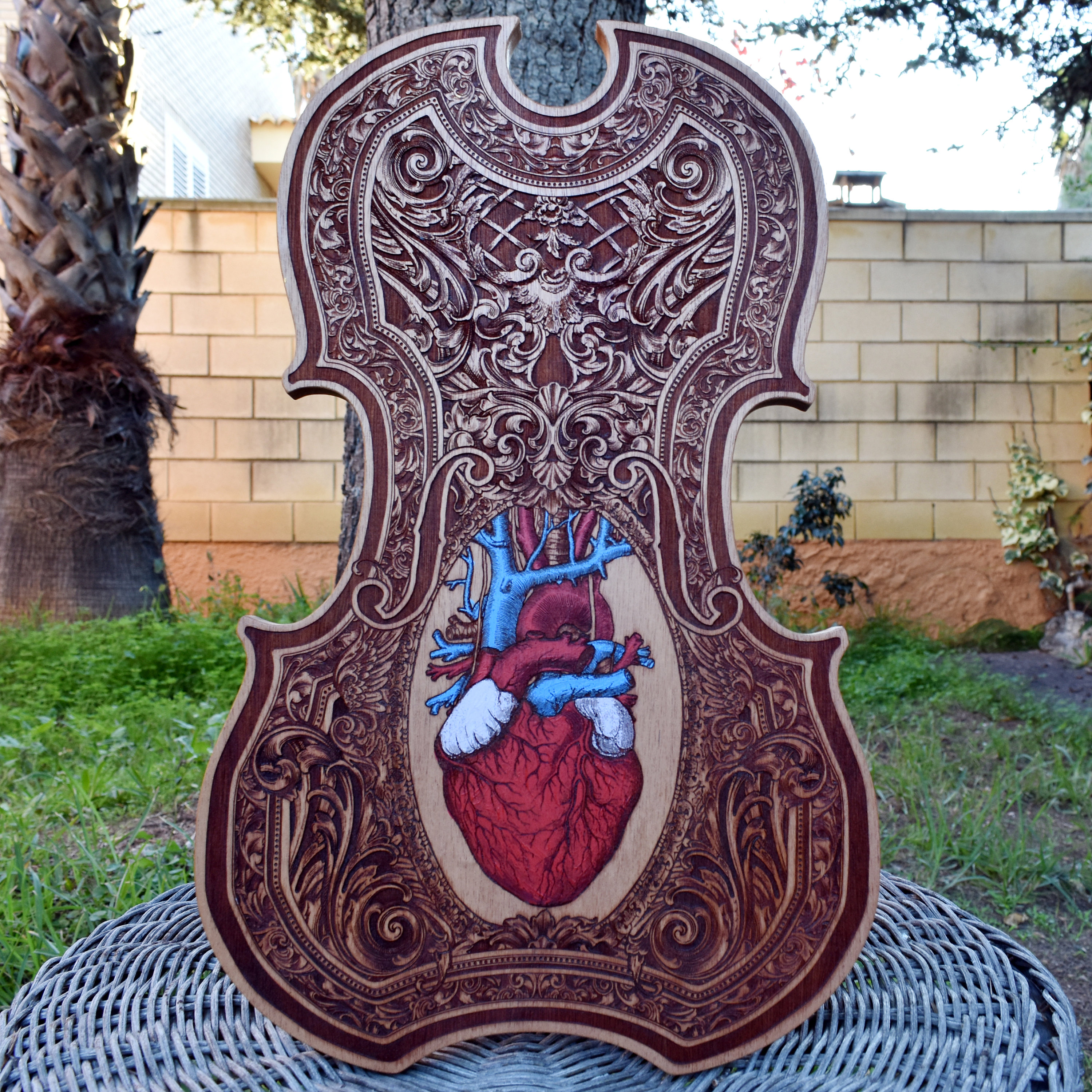 Heart wood wall art Heart wood wall art decor Heart wood Etsy