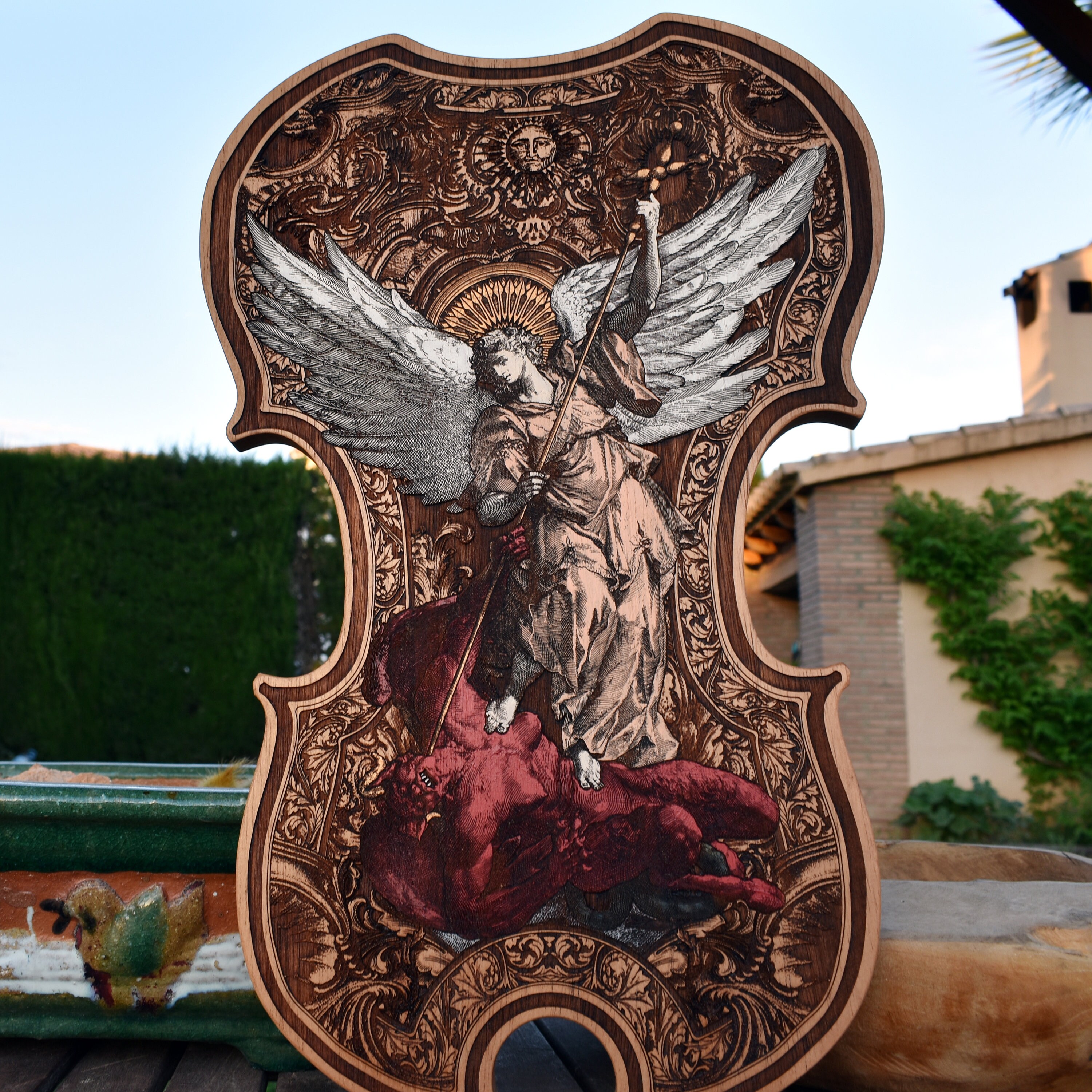 Wood Wall Art St Michael the Archangel Saint Michael Icona in Etsy