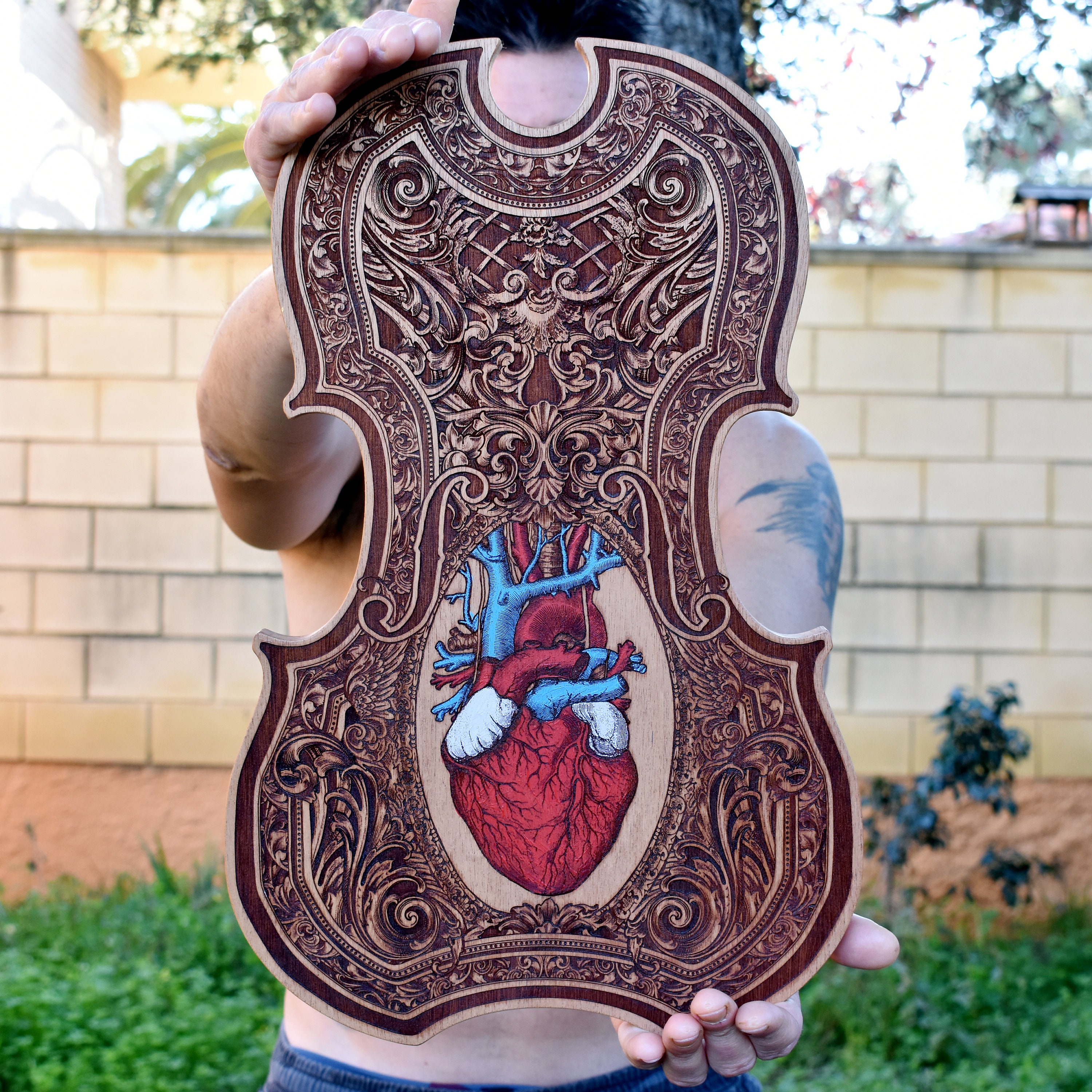 Heart wood wall art Heart wood wall art decor Heart wood Etsy