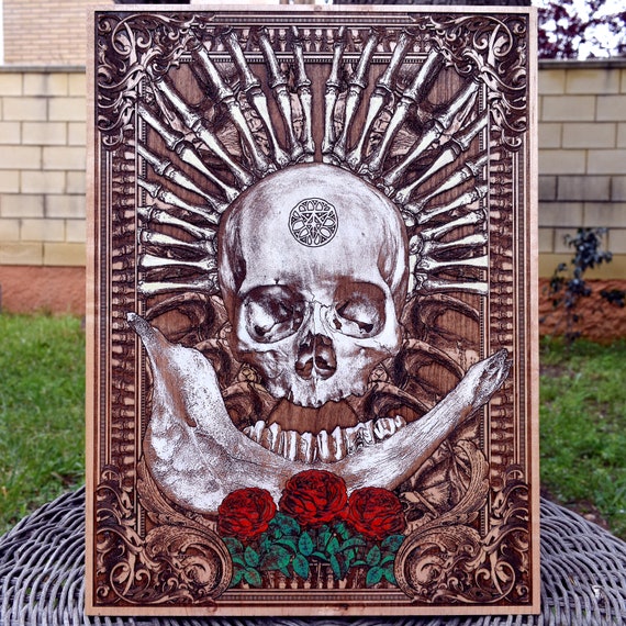 Gothic Wall Decor Gothic Home Decor Goth Art Wall Decor Wood Etsy