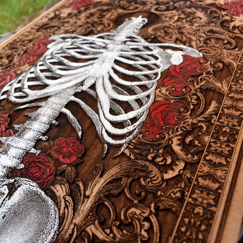 Anatomy Wall Art Flower Skeleton Human Skeleton Art Anatomy | Etsy