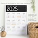 2025 Calendar, Year at a Glance, for Planner, Wall, Bulletin Board ...