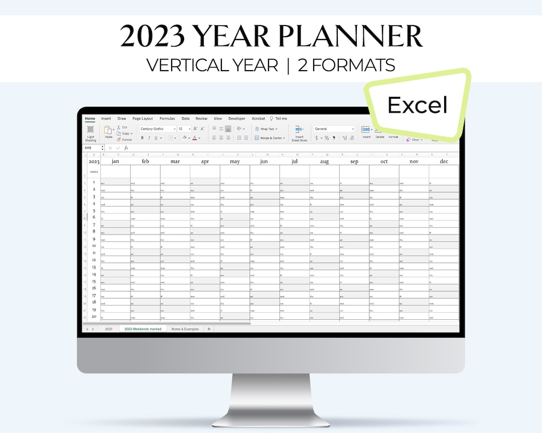 2023-year-planner-excel-spreadsheet-for-habits-projects-etsy