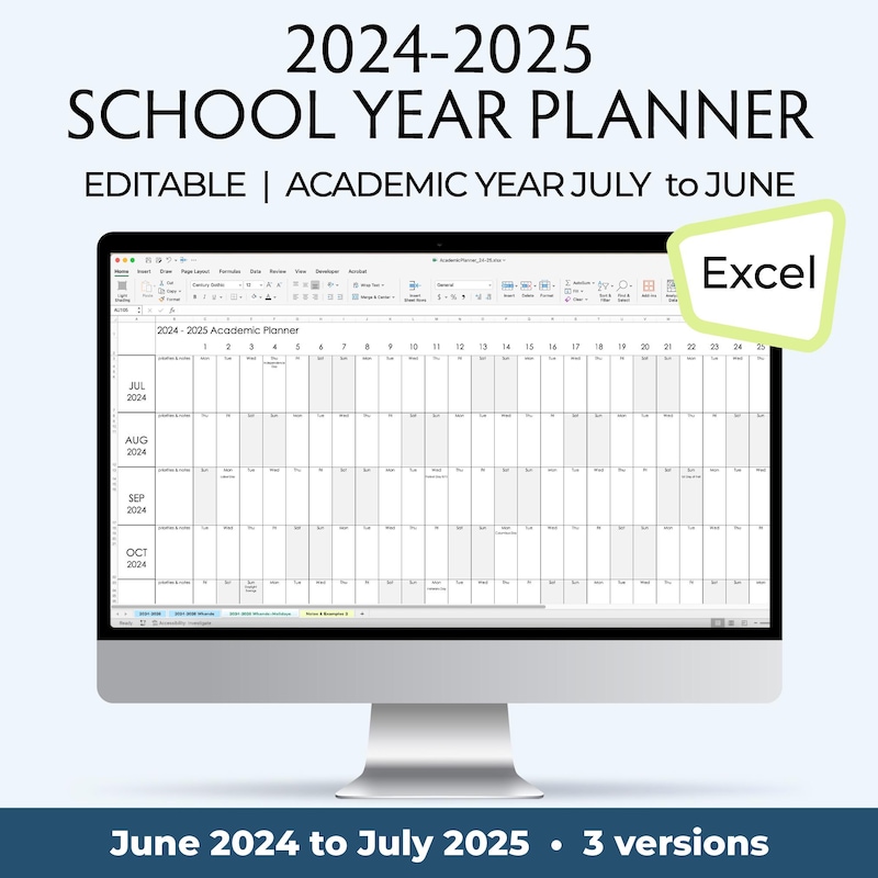 2025 Project Planning Sheet Etsy