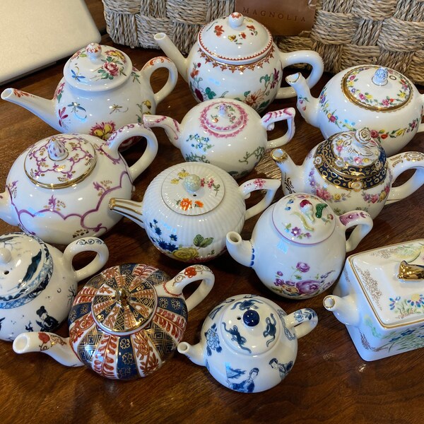Porcelain Teapot Etsy