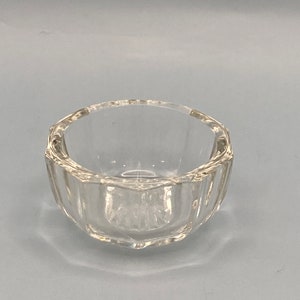Salt Cellar Victorian Style Cut Glass Mid Century Kitsch Grannycore
