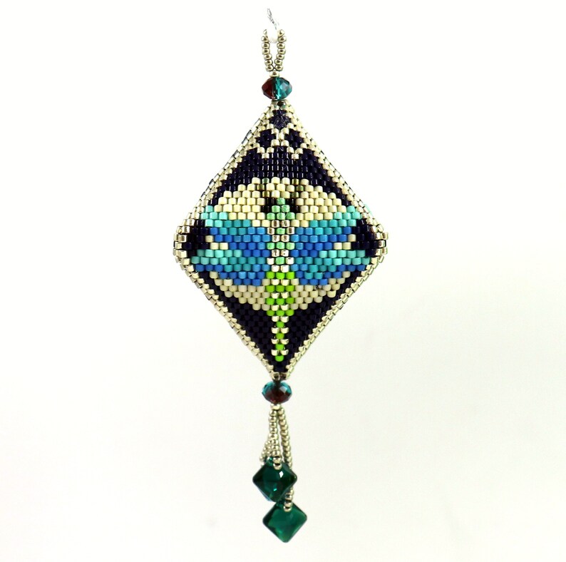Pattern Diagram Beading 3D Peyote Pod Dragonfly 23 Rows Miyuki pattern-diagram-beading-3d-peyote-pod-dragonfly-23-rows-miyuki