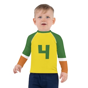 Dennis Kids Rash Guard | Clothing to Protect From Sun Exposure 4 Year Old Birthday Gifts
