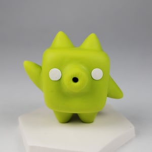 Chunko - Small Polymer Clay Figurine Hand Sculpted Cubic Fairy