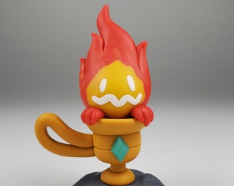 Popopo - Oil Lamp Imp Spirit Demon Polymer Clay Figurine