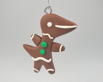 Gingerbread Sneep Christmas Tree Ornament Holiday Charm Handmade Polymer Clay Ornament