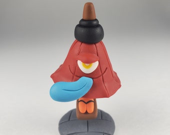 Kara-Kasa Obake Umbrella Ghost - Handmade Polymer Clay Japanese Yokai Mystical Figurine
