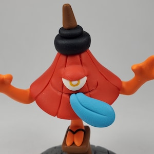 Kara-Kasa Obake Umbrella Ghost - Handmade Polymer Clay Japanese Yokai Mystical Figurine