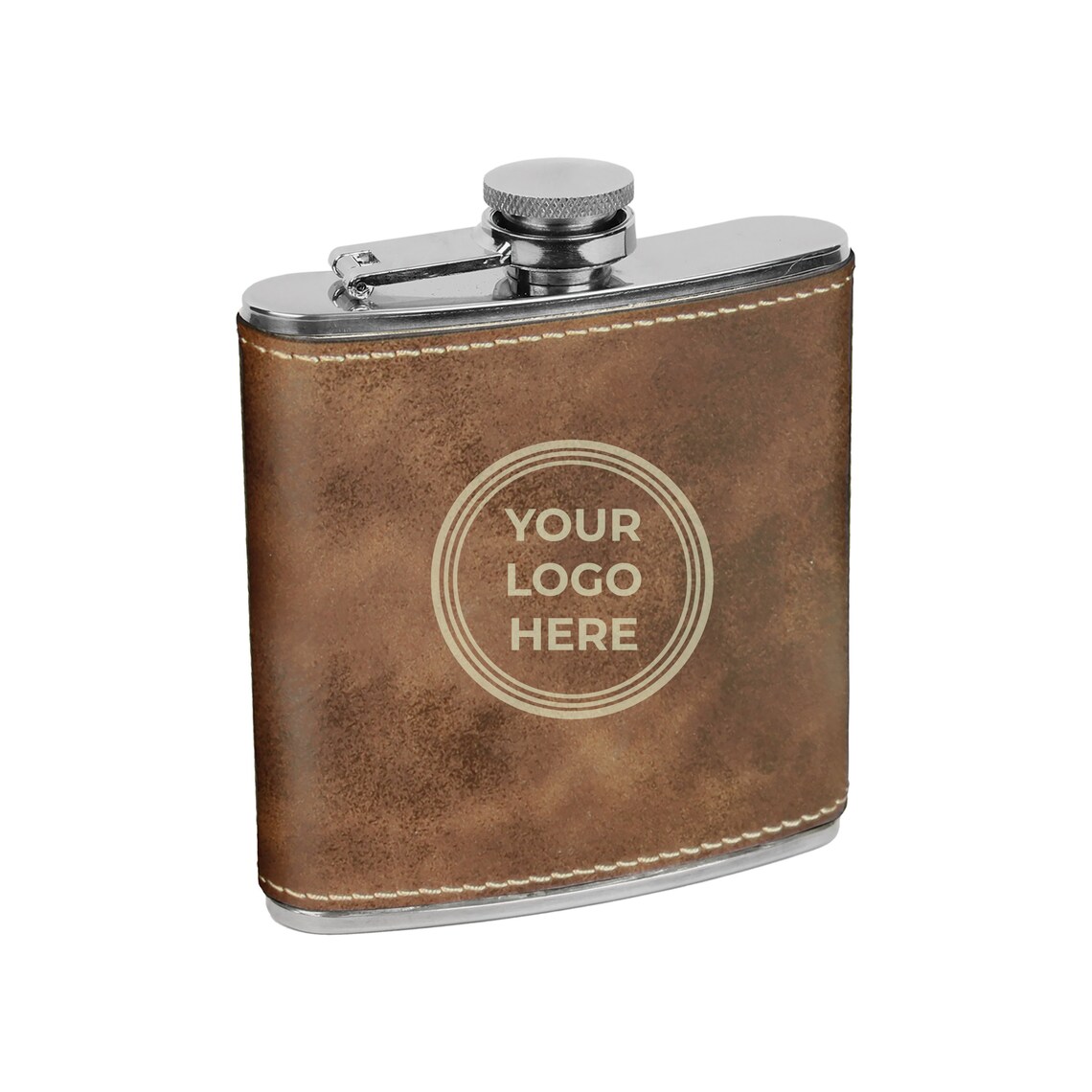 Logo Engraved Flask Gift Set Engraved Leather Gift Set with Etsy