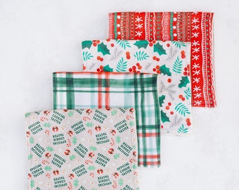 Christmas Burp Cloths (Set of 4)