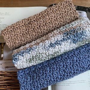 Farmhouse Crochet Cotton Washcloth: Rustic-Farmhouse Inspired Dishcloth