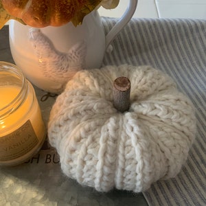 Boerderij gehaakte pompoenen - rustiek herfstdecor - Cottagecore herfststuk - handgemaakte pompoen cadeau