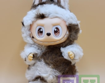 PRE-ORDER Custom Handmade Cow Print Doll White Brown Monster