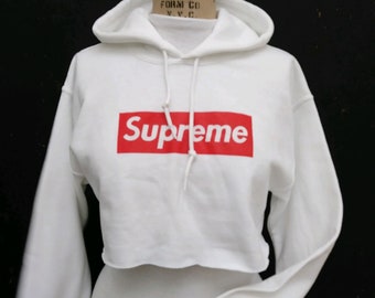 supreme cropped hoodie