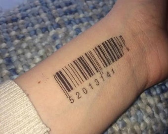 Code Bar Tattoo Etsy