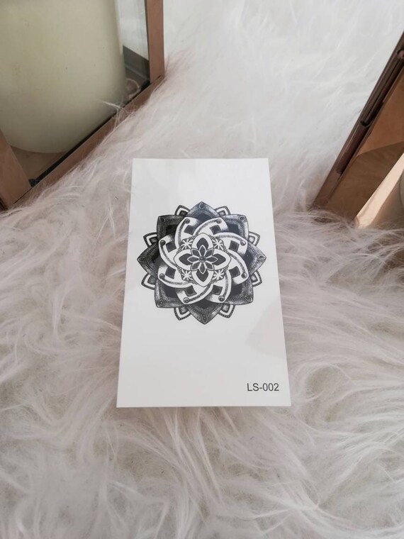 Tatouage Temporaire Motif Fleur De Lotus De Taille 1056 Cm